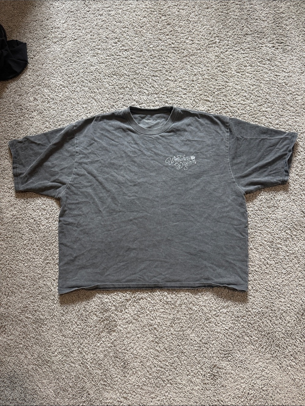 YoungLA Western Vintage-Style Grey Graphic Tee